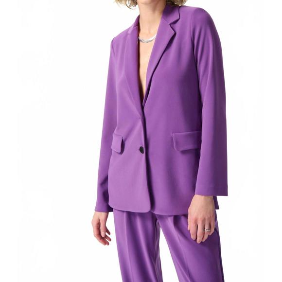 NEW RIBKOFF majesty long blazer in purple
